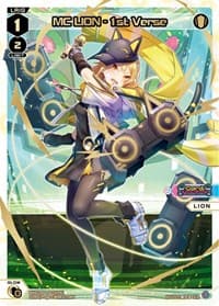 MC LION - 1st Verse (SCR) - Glowing Diva - WIXOSS card