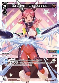 DJ LOVIT - CROSSFADE (Parallel Foil) - Glowing Diva - WIXOSS card
