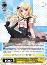 "Summerly Tone" Toko Kirigaya - Morfonica x RAISE A SUILEN - Weiss Schwarz card