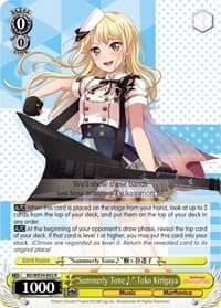 "Summerly Tone" Toko Kirigaya (Parallel Foil) - Morfonica x RAISE A SUILEN - Weiss Schwarz card
