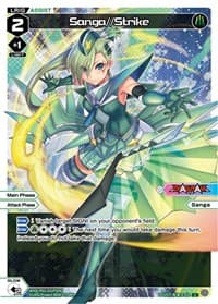 Sanga//Strike (Parallel Foil) - Glowing Diva - WIXOSS card