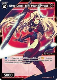 Shokudai - kiri, High Armed (Parallel Foil) - Glowing Diva - WIXOSS card
