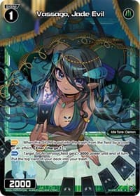 Vassago, Jade Evil (Parallel Foil) - Glowing Diva - WIXOSS card