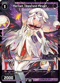 Azrael, Doomed Angel (Parallel Foil) - Glowing Diva - WIXOSS card