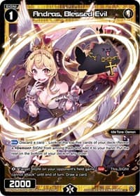 Andras, Blessed Evil (Parallel Foil) - Glowing Diva - WIXOSS card
