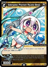 Salangidae, Phantom Aquatic Beast (Parallel Foil) - Glowing Diva - WIXOSS card