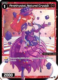 Amethystal, Natural Crystal (Parallel Foil) - Glowing Diva - WIXOSS card