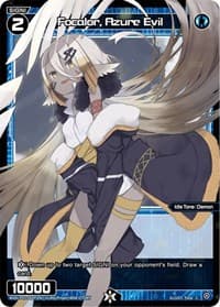 Focalor, Azure Evil (Parallel Foil) - Glowing Diva - WIXOSS card