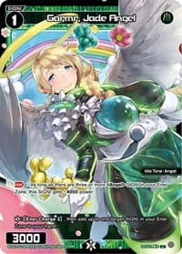 Garmr, Jade Angel (Parallel Foil) - Glowing Diva - WIXOSS card