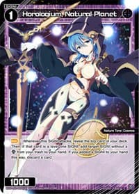 Horologium, Natural Planet (Parallel Foil) - Glowing Diva - WIXOSS card