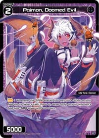 Paimon, Doomed Evil (Parallel Foil) - Glowing Diva - WIXOSS card