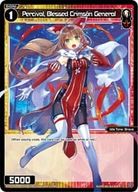 Percival, Blessed Crimson General (Parallel Foil) - Glowing Diva - WIXOSS card