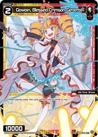Gawain, Blessed Crimson General (Parallel Foil) - Glowing Diva - WIXOSS card