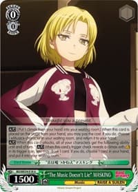 "The Music Doesn't Lie" MASKING (Parallel Foil) - Morfonica x RAISE A SUILEN - Weiss Schwarz card
