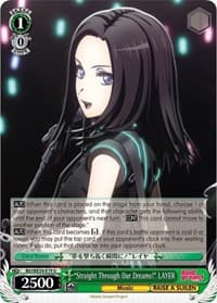 "Straight Through Our Dreams!" LAYER (Parallel Foil) - Morfonica x RAISE A SUILEN - Weiss Schwarz card