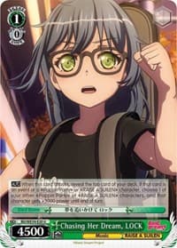 Chasing Her Dream, LOCK (Parallel Foil) - Morfonica x RAISE A SUILEN - Weiss Schwarz card