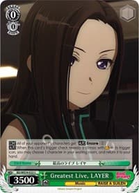 Greatest Live, LAYER (Parallel Foil) - Morfonica x RAISE A SUILEN - Weiss Schwarz card