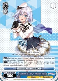 "Summerly Tone" Mashiro Kurata (Parallel Foil) - Morfonica x RAISE A SUILEN - Weiss Schwarz card