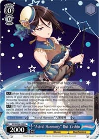 "Astral Harmony" Rui Yashio - Morfonica x RAISE A SUILEN - Weiss Schwarz card