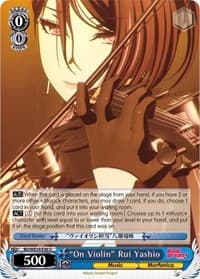 "On Violin" Rui Yashio - Morfonica x RAISE A SUILEN - Weiss Schwarz card