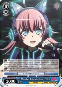 Member Introduction, CHU² - Morfonica x RAISE A SUILEN - Weiss Schwarz card