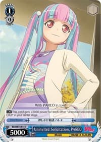 Uninvited Solicitation, PAREO (Parallel Foil) - Morfonica x RAISE A SUILEN - Weiss Schwarz card
