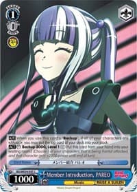 Member Introduction, PAREO (Parallel Foil) - Morfonica x RAISE A SUILEN - Weiss Schwarz card