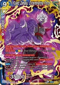 Fused Zamasu, Exterminating Force - Realm of the Gods - Dragon Ball Super: Masters card