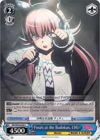 Finals at the Budokan, CHU² (Parallel Foil) - Morfonica x RAISE A SUILEN - Weiss Schwarz card