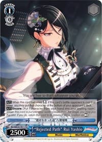 "Rejected Path" Rui Yashio - Morfonica x RAISE A SUILEN - Weiss Schwarz card