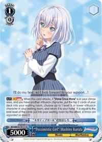"Pessimistic Girl" Mashiro Kurata - Morfonica x RAISE A SUILEN - Weiss Schwarz card