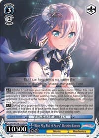 "Blue Sky Full of Stars" Mashiro Kurata - Morfonica x RAISE A SUILEN - Weiss Schwarz card