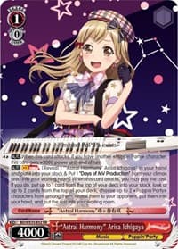 "Astral Harmony" Arisa Ichigaya (Parallel Foil) - Poppin’Party x Roselia - Weiss Schwarz card