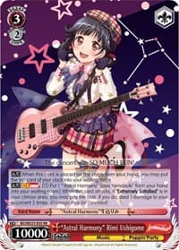"Astral Harmony" Rimi Ushigome - Poppin’Party x Roselia - Weiss Schwarz card