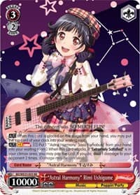 "Astral Harmony" Rimi Ushigome (Parallel Foil) - Poppin’Party x Roselia - Weiss Schwarz card