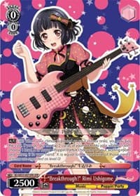 "Breakthrough!" Rimi Ushigome (OFR) - Poppin’Party x Roselia - Weiss Schwarz card