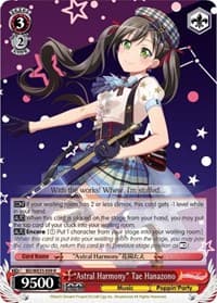 "Astral Harmony" Tae Hanazono - Poppin’Party x Roselia - Weiss Schwarz card