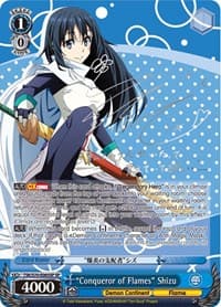 "Conqueror of Flames" Shizu (SP) (Silver Signature) - That Time I Got Reincarnated as a Slime - Weiss Schwarz card