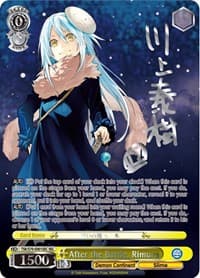 After the Battle, Rimuru (SEC) (Silver Signature) - That Time I Got Reincarnated as a Slime - Weiss Schwarz card