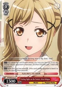Setting Sights on the Contest, Arisa Ichigaya - Poppin’Party x Roselia - Weiss Schwarz card