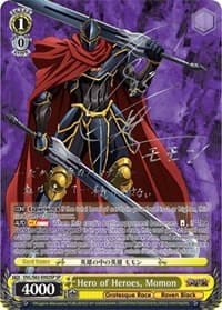 Hero of Heroes, Momon (SP) (Silver Signature) - Nazarick: Tomb of the Undead - Weiss Schwarz card