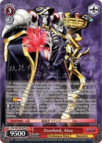 Overlord, Ainz (SP) (Silver Signature) - Nazarick: Tomb of the Undead - Weiss Schwarz card