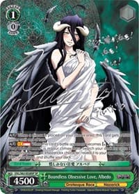 Boundless Obsessive Love, Albedo (SP) (Silver Signature) - Nazarick: Tomb of the Undead - Weiss Schwarz card