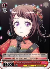 "Straight Through Our Dreams!" Kasumi Toyama - Poppin’Party x Roselia - Weiss Schwarz card