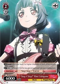 "StepxStep!" Rimi Ushigome (Parallel Foil) - Poppin’Party x Roselia - Weiss Schwarz card
