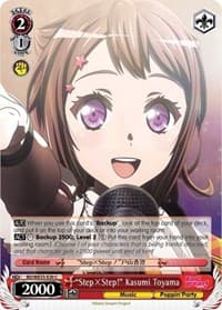 "StepxStep!" Kasumi Toyama (Parallel Foil) - Poppin’Party x Roselia - Weiss Schwarz card