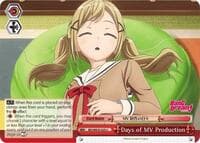 Days of MV Production (Parallel Foil) - Poppin’Party x Roselia - Weiss Schwarz card