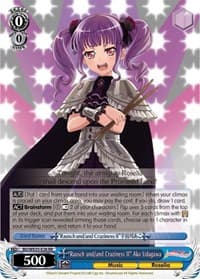 "Rausch und/and Craziness II" Ako Udagawa (Parallel Foil) - Poppin’Party x Roselia - Weiss Schwarz card