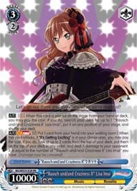 "Rausch und/and Craziness II" Lisa Imai (Parallel Foil) - Poppin’Party x Roselia - Weiss Schwarz card
