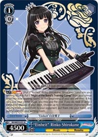 "Einheit" Rinko Shirokane (Parallel Foil) - Poppin’Party x Roselia - Weiss Schwarz card